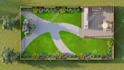 design patio, garden, backyard, courtyard, pool, landscape