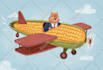 draw a cute illustration for a book, cover, website, brand