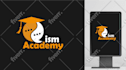 educational , courses , academy ,  training and learning logo