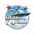 do the best fishing team and boat charter logo in 24 hours