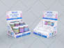 do product display counter, posm items, retail display stand