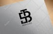 design initial letter monogram text logo