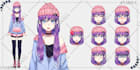 draw and design live2d anime vtuber character ready for rigging