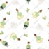 create baby and kids seamless pattern designs in vector