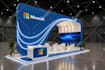 design 3d exhibition stand, trade show booth, event design, backdrops