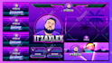 create custom logo, animated overlays for twitch and kick streaming