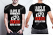 custom graphic anime t shirt design for you