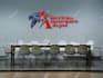 design realistic zoom virtual background with your logo