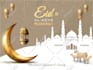 create awesome eid mubarak, greeting card, social media post