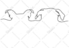 draw pet ears silhouette for tattoo