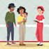 create flat vector illustration for you character or children book