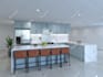 kitchen interior design in 3d and render