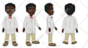 create 2d character design for animation