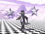 make a retro 3d low poly cgi scene