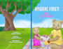 illustrate a childrens book handmade page in warm storybook style