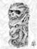 make u a dark gothic styled blackwork tattoo design