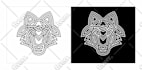 create celtic, nordic, viking, runes tattoo vector stencil design