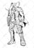 draw black and white characters form valorant