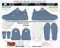 design footwear with tech pack for manufactury