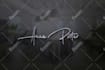 create a luxury signature logo with elegant handwritten style