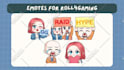 create custom chibi twitch emotes for you