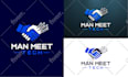 design a modern tech, startup, security, and crypto technology logo