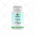put your label 3d realistic supplement bottle