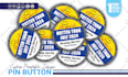 design custom pin badges, pin button, fridge magnets