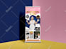 design retractable banner, roll up,  backdrop, ads, church