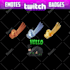 make amazing custom twitch sub badges and twitch emotes