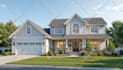 render 3d architectural exterior home design, interior house walkthrough video