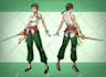 draw fighting game style illustration for you