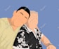 draw a faceless portrait from your photo, couple or family