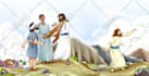 design faith based children book bible illustrations