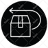 design black and white monochrome flat icon