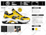 create a professional footwear tech pack and custom sneaker design