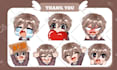 custom twitch emotes, discord emoji, sub badges, and animated for stream