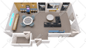 create 2d floor plan 3d floor plan rendering