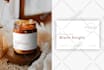 create minimalist and premium candle label and packaging designs