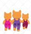draw cute 2d cartoon character, animal, objects, stickers