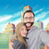 draw a couple potrait illlustration in 1 days