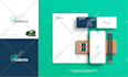 create modern business logo design and branding package