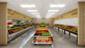 design and 3d render your retail store interior