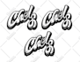 design text logo, custom font or typography t shirts