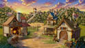 make anime background and environment concept art