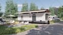 design interior van conversion, caravan, rv, camper and rendering