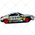 design car vector or automotive illustration for merchandise