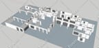 create luxury modern kitchen interior with photorealistic 3d render