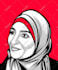 draw a black and white to color vector art portrait