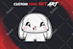 design high quality nft art and generate collection metadata in chibi art style